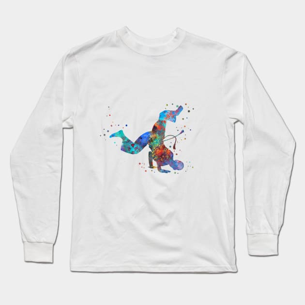 Capoeira Long Sleeve T-Shirt by RosaliArt